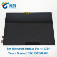 12.3' Original For Microsoft Surface Pro 4 1724 LCD Touch Screen Digitizer Panel Glass Assembly LTN123YL01-001