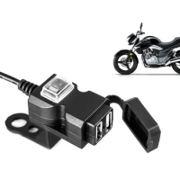 Moto Charger Handlebar USB Charger Socket Power Charger Adapter FOR Kawasaki z250 cbf190r cb190r cbf190x cbf150 gw250 ybr125