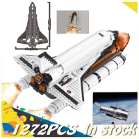 New Lepin Moc Space Shuttle Rocket Launch Pad Toy Assembled Children's Building Blocks Puzzle Boy 6-8-10 Years Old Gift Model