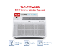 Five year warranty TCL 1.0HP Window Type Inverter Aircon CoolPro (TAC-09CWI/UB)