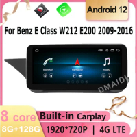 Android 12 Navigation Screen 8 Core 8G+128G Car Multimedia Player For Benz E Class W212 E200 E230 E260 E300 S212 2009-2016 GPS