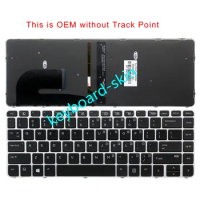 New with Backlit backlight US no-Point Keyboard For HP EliteBook 840 G3/745 G3/840 G4/745 G4 /ZBook 14u G4 series laptop
