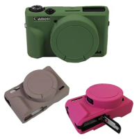 Soft Silicone case camera bag for Canon G7X Mark III G7XM3 G7X3 G7XII G7XM2 G7X2 Rubber Protective Body Cover Skin shell