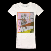 美國百分百【全新真品】Roxy T恤 短袖 上衣 T-shirt Logo 白色 春夏 椰子樹 純棉 修身 女 XS S M號
