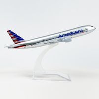 [1/400 Diecast Boeing 777 Model] Boeing 777 AA Airlines 1/400 Diecast Metal Airplane Model With Stan