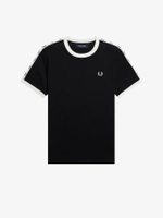 เสื้อยืดผู้หญิง G4620TAPED RINGER T-SHIRT BLACK