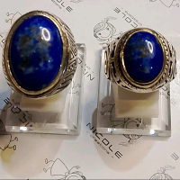 Cincin Batu Lapis Lajuli  Pria Asli/Batu Cincin Lapislajuli  Pria Asli/Batu Lapislajuli Asli Pria/Ci