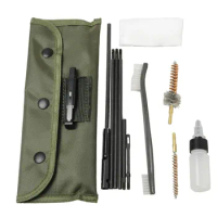 10PCS AR15 AR10 M16 M4 G17 Gun Brushes Cleaning Kit Airsoft Pistol Cleanner 5.56mm .223 22LR .22 Tactical Rifle Gun Brushes Set