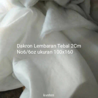 Dakron / Dacron lembaran 100x160cm 2cm