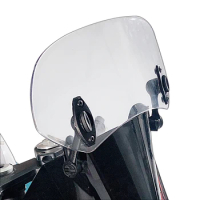 Universal Motorcycle Risen Adjustable Clear Wind Screen Extension Windshield Spoiler Air Deflector For HONDA BMW YAMAHA SUZUKI