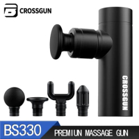 Crossgun Mini Muscle Massage Gun Portable Massager Head Vibration Fascial Gun For Body Neck back Relaxation Sport Pain Relief