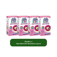 Ultra Mimi Susu UHT Strawberry Bundle 4x Ultra Mimi UHT Strawberry 125 ml