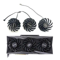 3 fans 85MM 4PIN PVA080E12R suitable for Colorful iGame RTX 3060TI 3070 3070TI 3080 3080TI Vulcan graphics card replacement part