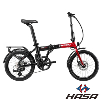 HASA 赫速 SEF20 20吋8速5段電動輔助摺疊自行車-4色(合法電輔車)