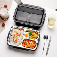 小學生飯盒便當男食堂大容量日式女上班族午餐盒保溫304不銹鋼打