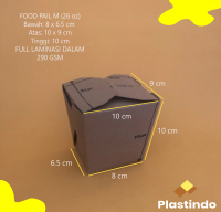 Food pail size M Laminasi / Rice Box M / Brown Paper Box 26 oz