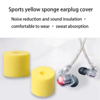 Suitable For Shure/Shure SE846/535 Earphone Cover Se215 Yellow Sponge Earphone Cover Small Caliber In-Ear Noise Reduction Earcap