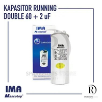Capasitor AC Double / Kapasitor AC Ganda 60+2UF IMA Mascotop