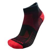 【EGXtech】P81短統多功8字繃運動襪(黑紅2雙入)