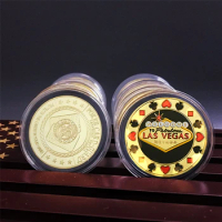 Welcome To Nevada Las Vegas Poker Chip Angel Casino Challenge Gold Coin Lucky Souvenir Personalized Token Coin Collection Gift