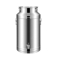 304不鏽鋼桶酒桶食用花生帶蓋加厚密封罐牛奶桶帶龍頭100斤50