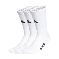 ADIDAS 男女運動中筒襪-三雙入-長襪 襪子 吸濕排汗 訓練 愛迪達 HT3443 白黑