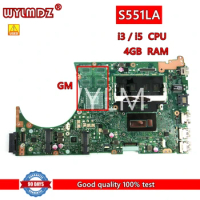 S551LA i3 / i5 CPU 4GB RAM notebook Mainboard For Asus K551L K551LB K551LN S551L S551LB R553L Laptop Motherboard