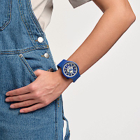 Swatch BIG BOLD系列手錶ISWATCH BLUE 湛藍(47mm)