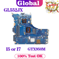 KEFU Notebook Mainboard For ASUS ROG GL552J GL552JX ZX50J ZX50JX Laptop Motherboard I5-4200HQ I7-4710HQ/4720HQ I7-4750HQ GTX950M