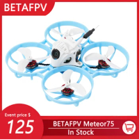 Meteor75 BT2.0 450mah 1SBattery Brushless Whoop Quadcopter F4 1S 5A FC 2022 19500KV Motors C03 Micor Camera Mini Drone Aircraft