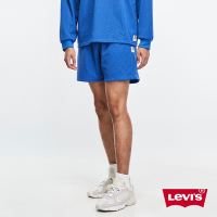 Levis Gold Tab金標系列 男款 抽繩網眼運動短褲 寶藍