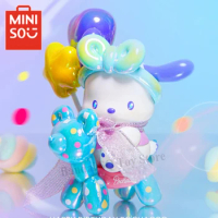 Miniso Pochacco Balloon Party Series Blind Box Anime Mysterious Surprise Box Figure Model Pvc Statue Doll Pochacco Birthday Gift