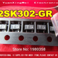 "50PCS 2SK302-GR SOT-23 2SK302 TG Silicon N Channel MOS Type FM Tuner, VHF RF Amplifier Applications "