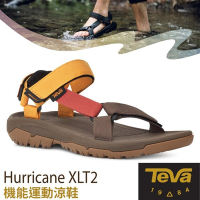 TEVA 抗菌 男 Hurricane XLT2 可調式 耐磨運動織帶涼鞋(含鞋袋).溯溪鞋_金橙/多彩