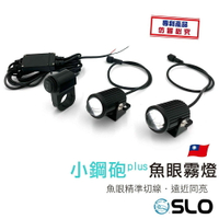 SLO【小鋼砲PLUS 二代魚眼霧燈一拖二】小魚眼 魚眼 魚眼霧燈直上 三合一 霧燈+線組+開關 免接線 外掛霧燈 魔瞳D2 蟻人