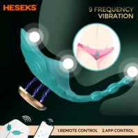 HESEKS APP Control Vibrators Women G Spot Clitoris Stimulator Vibrating Panties Wearable Butterfly Vibrator Sex Toys for Adults