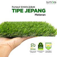 Rumput sintetis jepang 2,5cm Rumput Sintetis Dekorasi Hijau