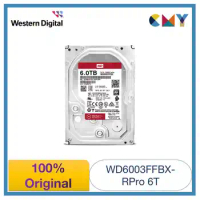 100% Original Western Digital WD Red Pro 6TB 3.5 HDD NAS Internal Hard Drive SATA 7200 rpm WD6003FFBX