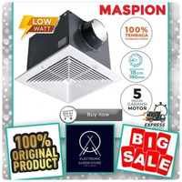 EXHAUST FAN MASPION MV-18EX MV18EX MV 8EX EKSOS PLAFON 8 INCH STRONG FAN LOW WATT MASPION EKSOS