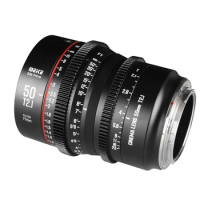 New Hot Sell Prime Lens 50mm T2.1 Frame Cinema Camera Lens Use For RED Komodo,BMPCC6K,BMPCC6K Pro,Z CAM S6, And FS5II, C70