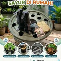Hidroponikumi Paket Budikdamber vol 60 liter Ember + kran