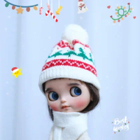 In stock blythe doll hat qbaby doll snow hat Qbaby doll hat blythe hat Blythe Beanies Qbaby knitted hat