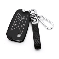 Corcoransu เคสกุญแจหนังแท้ชั้นบน 1 ชิ้น สำหรับรถบรรทุกเรโนลต์ Renault Gama Seria T C K Euro6 พร้อมสา