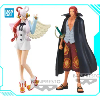 Bandai Original Banpresto One Piece DXF RED Shanks UTA The Grandline Man PVC Anime Action Figure Collectible Model Toy