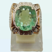 RING PERAK HANDMADE NATURAL FLUORITE
