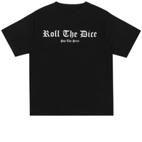 เสื้อยืด Trap mansion“ Roll The Dice”Black Unisex