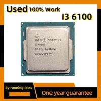 Used processor Intel 2-core 4-core wire I3 6100 I3 61003.70GHZ LGA1151 CPU desktop processor