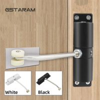Household Automatic Silent Simple Buffering Door Closing Device Safety Spring Door Closer Stainless Steel Automatic Door Closer