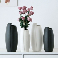 花瓶新款百合花專用小眾高級感異形輕奢高端擺件客廳陶瓷花藝