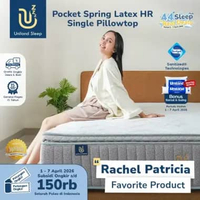 Uniland Sleep Kasur Pocket Spring Latex HR Single Pillowtop 30cm 100 x 200